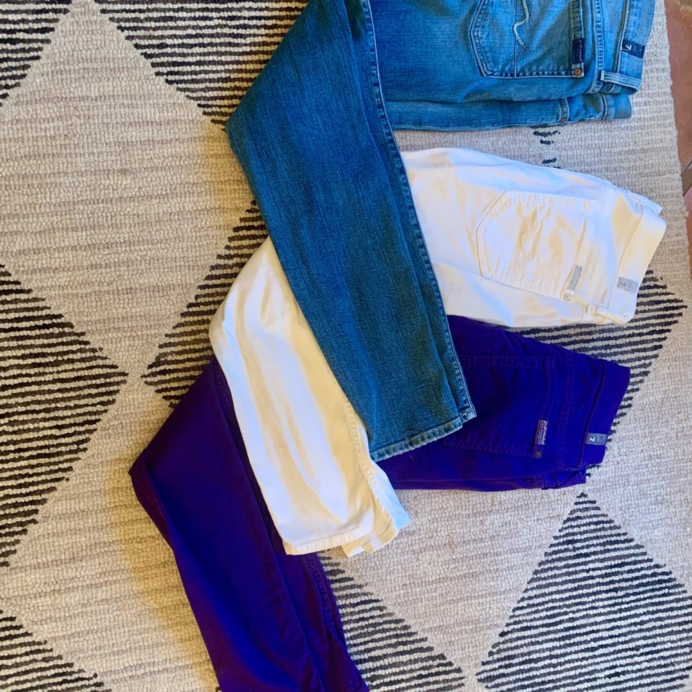7 For All Mankind Jeans lot of 3 - size 27